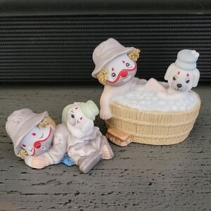 Vintage Enesco Hobo & Dog Figurines